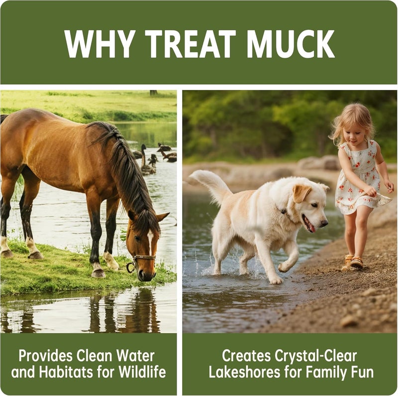LMJP Muck Reducer - 1LB Natural Sludge Solution Tablets for Ponds & Lakes, Away Muck & Odor Control, Safe for Aquatic Life, Wildlife & Recreation, Treats Up to 6,000 Sq Ft - Image 3